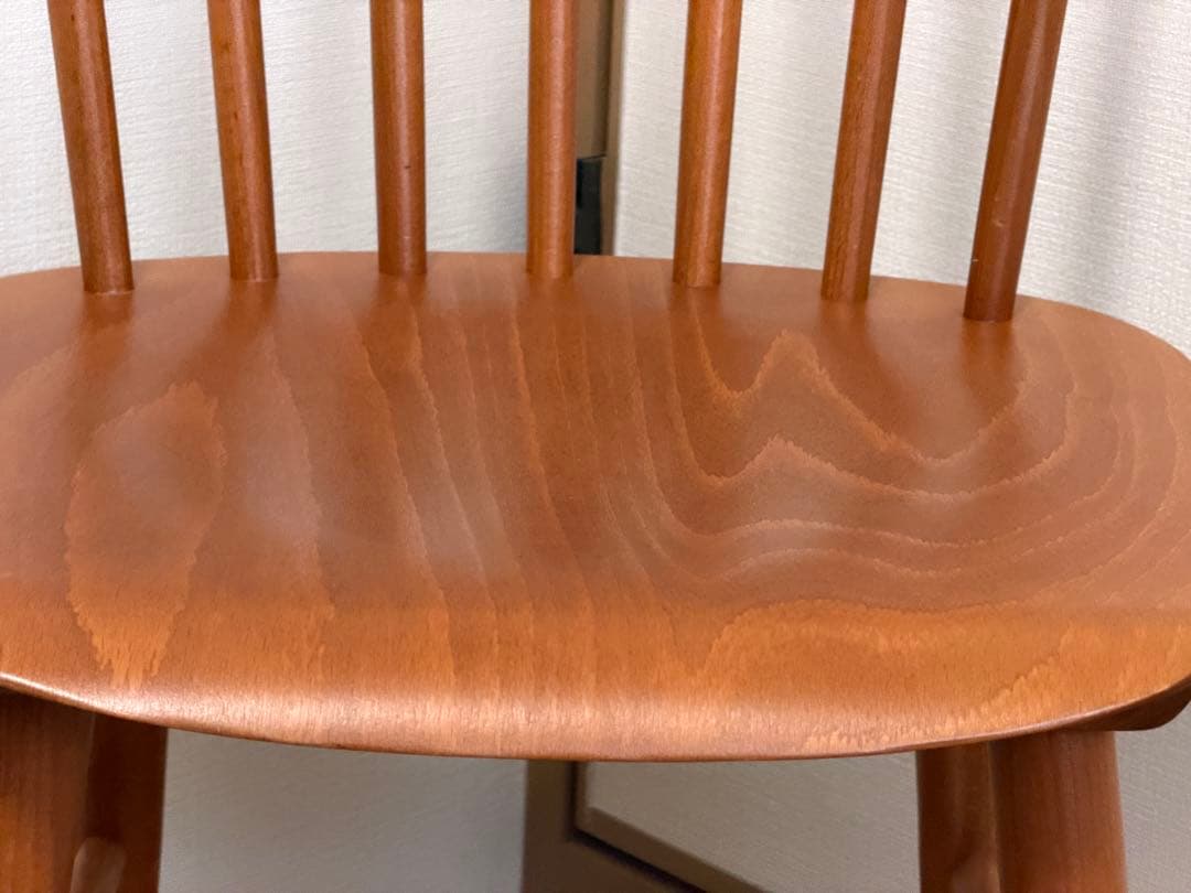 廃盤 TON ダイニングチェア unico 木製 北欧テイスト 椅子 2脚セット