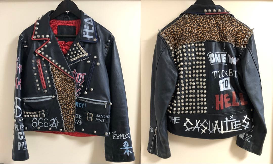 渋谷candy購入　スタッズダブルライダースジャケット 渋谷candy購入 スタッズダブルライダースジャケット - メルカリ