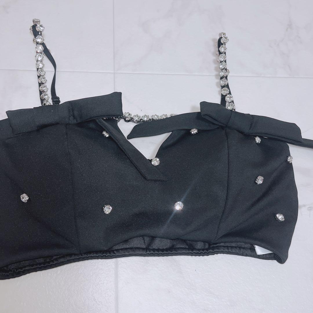 完売品　シュガーナイン　水着　サイドリボンビジュースタッズビキニ