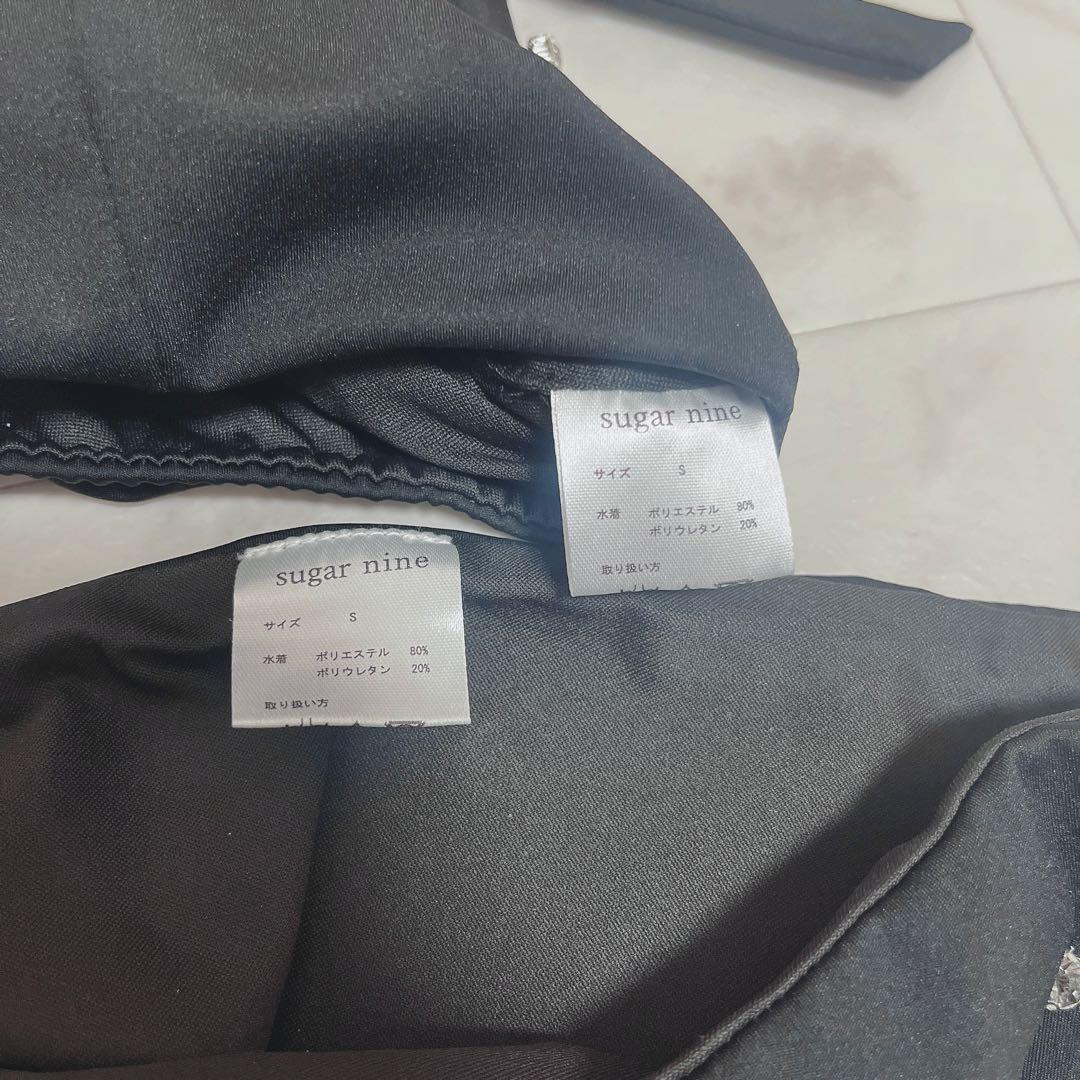 完売品　シュガーナイン　水着　サイドリボンビジュースタッズビキニ