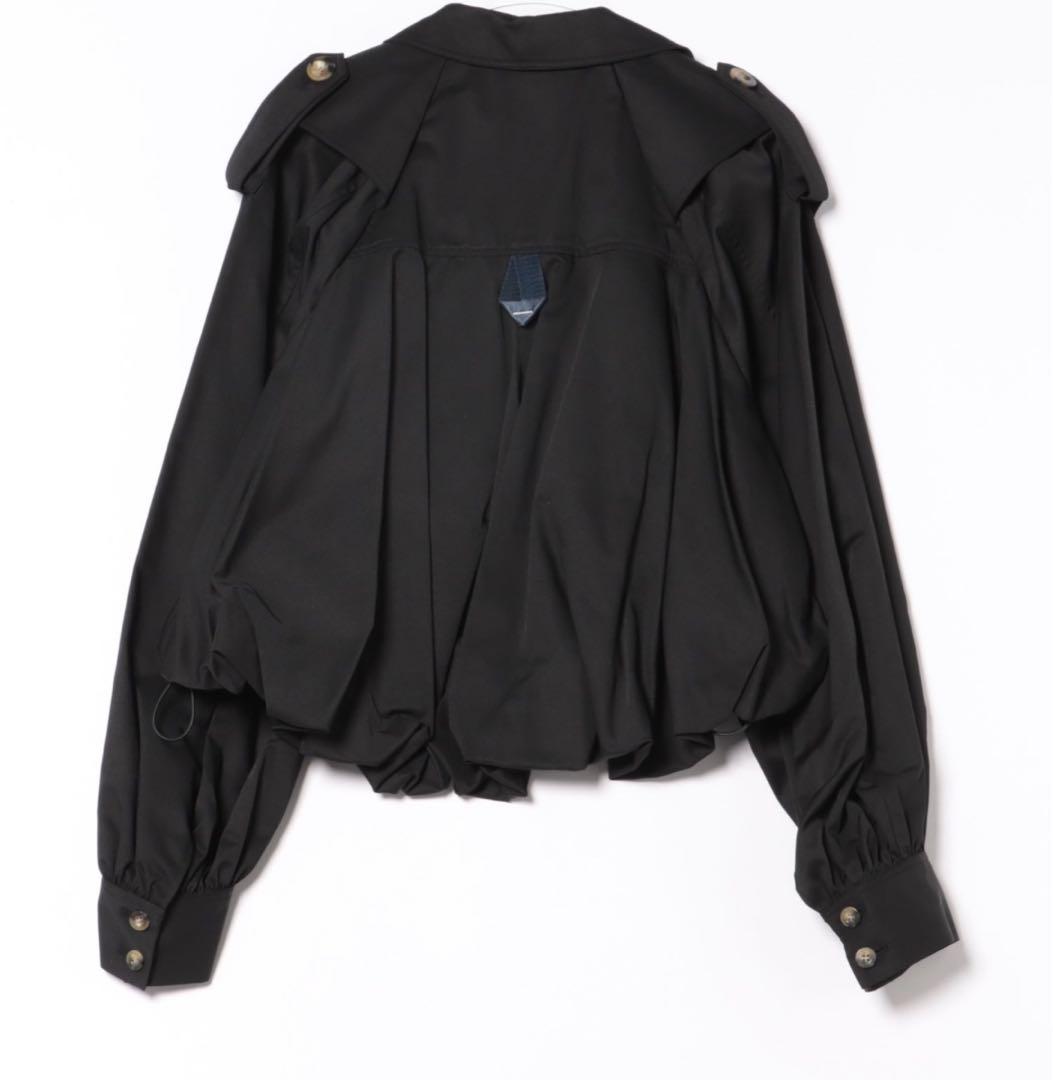 新品未使用】OMMO BALLOON TRENCH BLOUSON 黒 - メルカリ