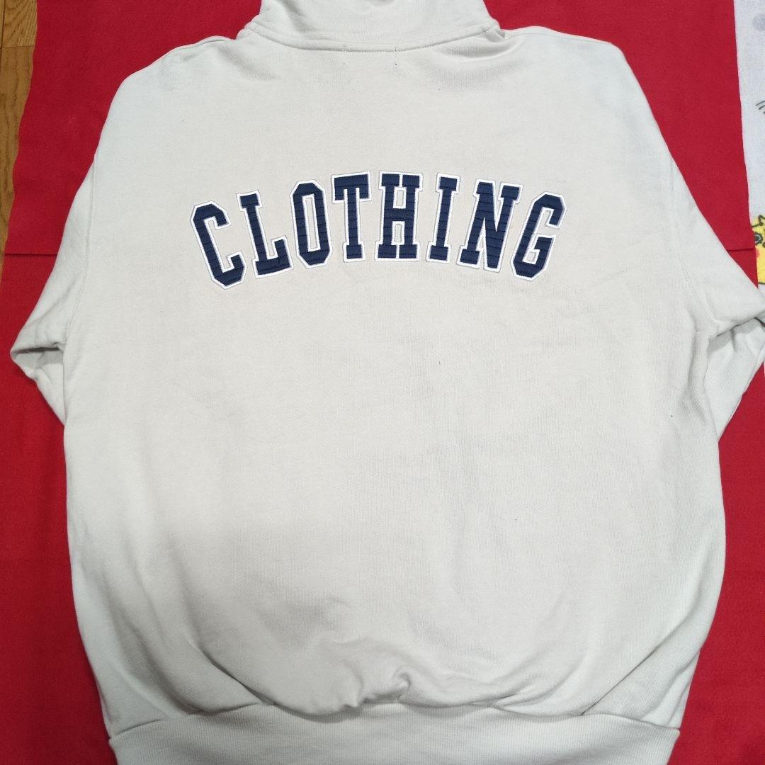 XLARGE ホワイト ハーフジップ スウェット L