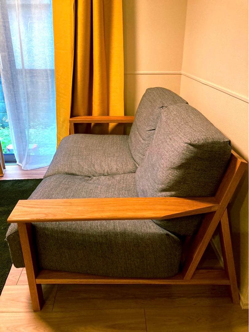 無印良品2人掛けソファフェザーポケットコイル