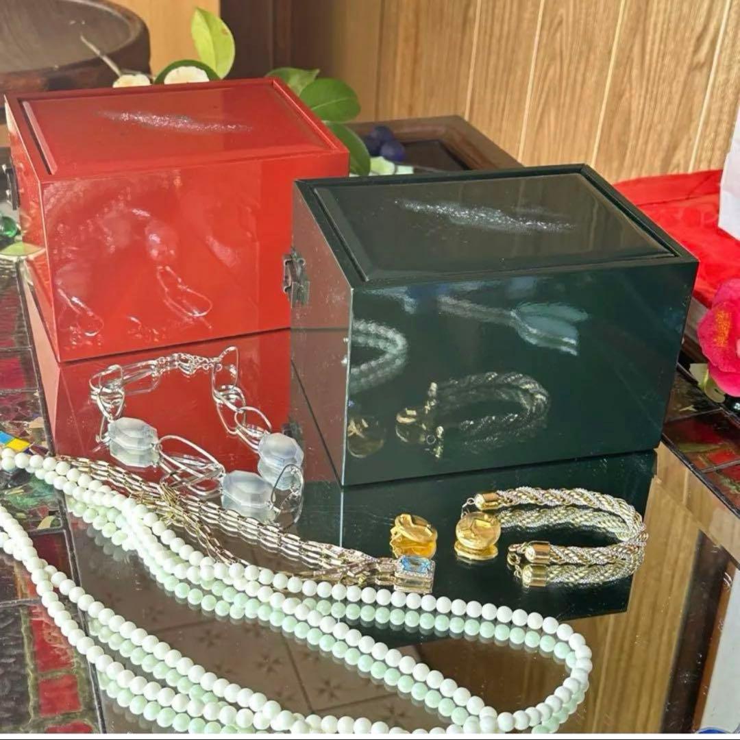 2191様感謝‼️ラストJAPAN輪島螺鈿蒔絵宝石箱「銀河-翠みどり」1点