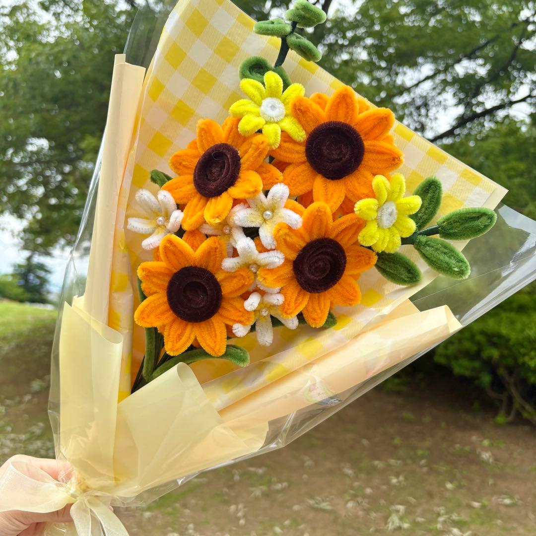 モールフラワー ひまわり 向日葵 ブーケ - メルカリ