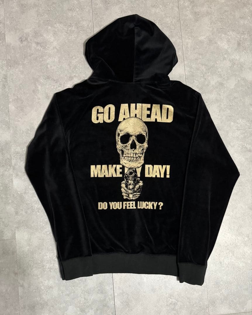 Hysteric Glamour / ベロアジップパーカー HYSTERIC GLAMOUR(ヒステリックグラマー) 00's ベロアライトストーン