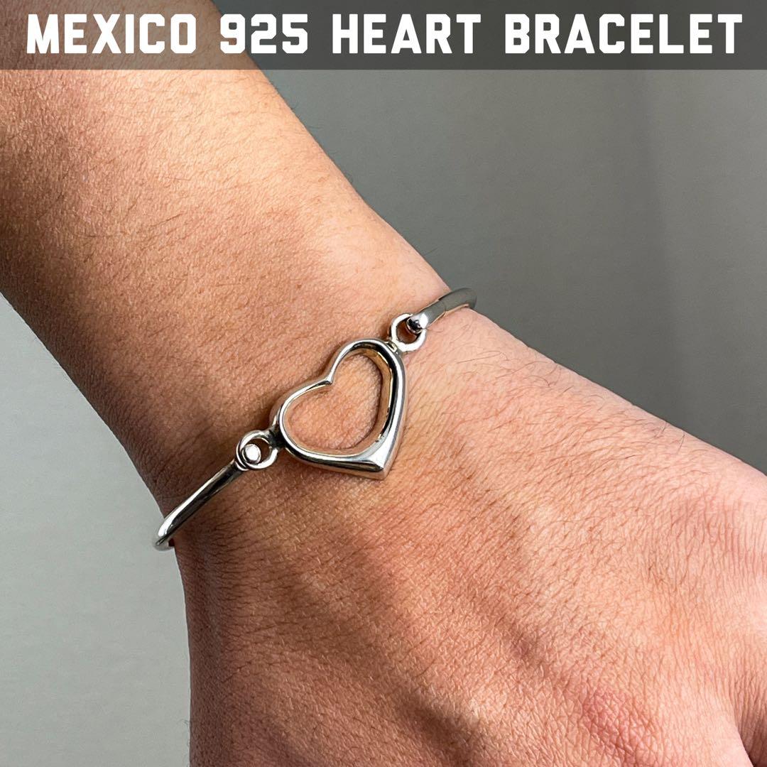 メキシカンジュエリー MEXICO 925 ハート バングル