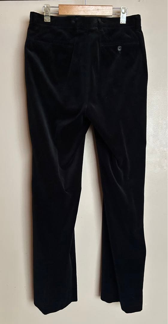 破損あり美品。ジルサンダー ベルベットパンツ 黒 M46 - メルカリ