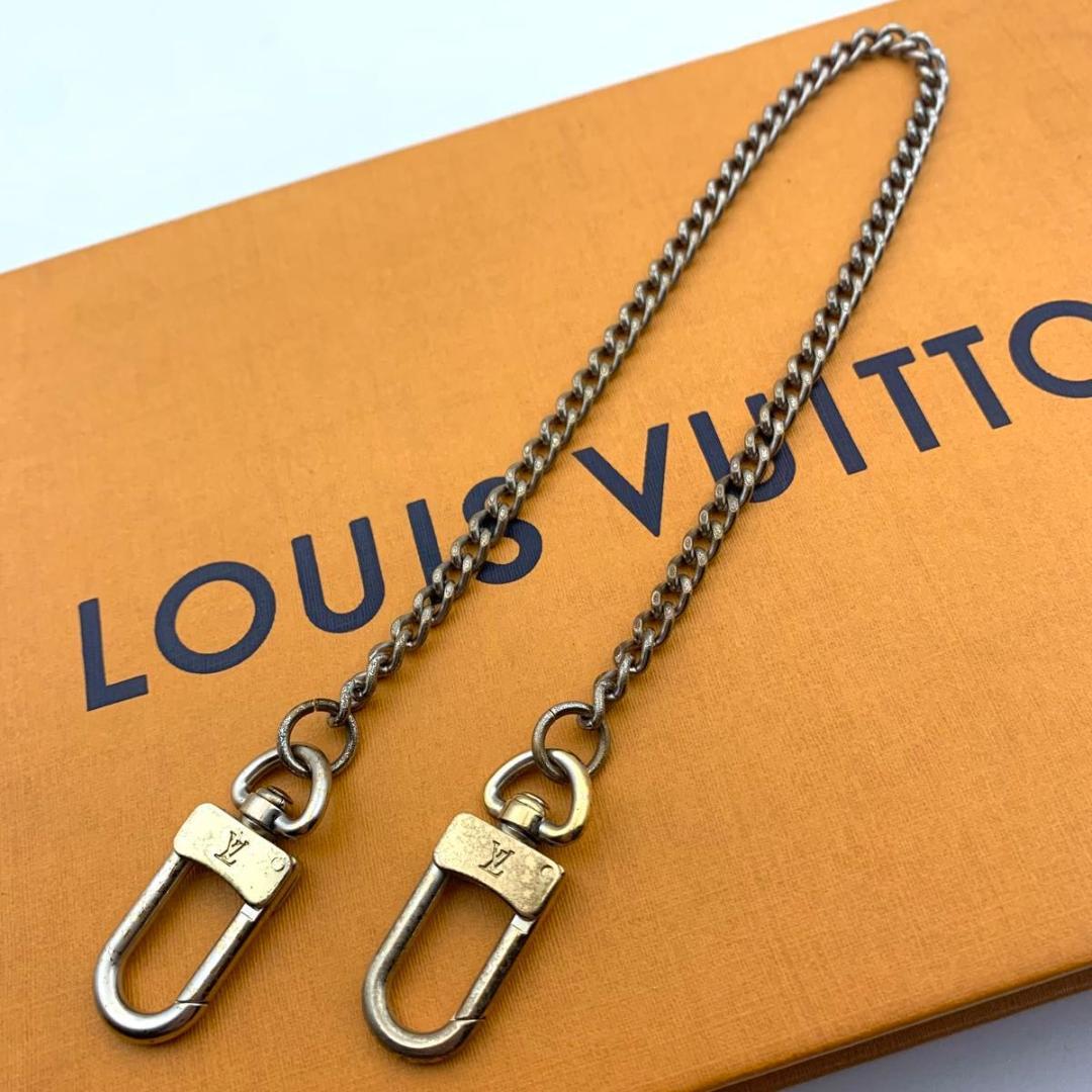 鑑定済み ルイヴィトン ウォレットチェーン 財布 ゴールド 金 LV