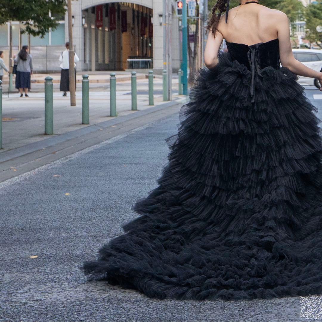 DRESS PRODUCTION ドレスプロダクション(W302BK) 黒ドレス - メルカリ