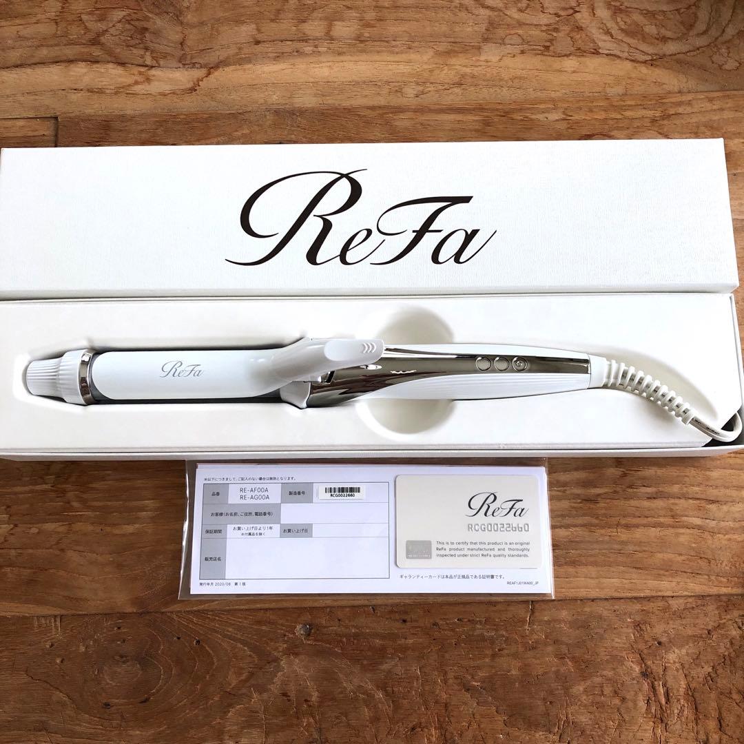 新品未使用　ReFa カールヘアアイロン 26mm ギャランティカード付き ReFa（リファ） MTG カールアイロン プロ 26mm ホワイト RE-AU-02A