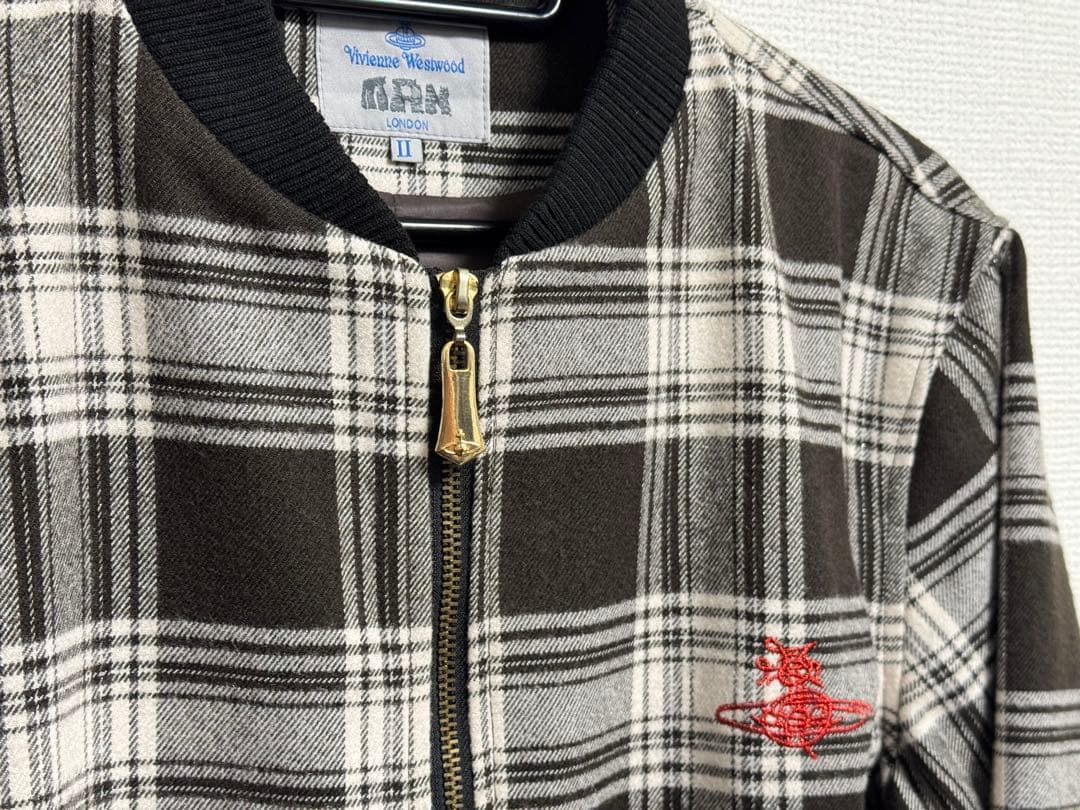 Vivienne Westwood】インポート チェック MA-1 ブルゾン