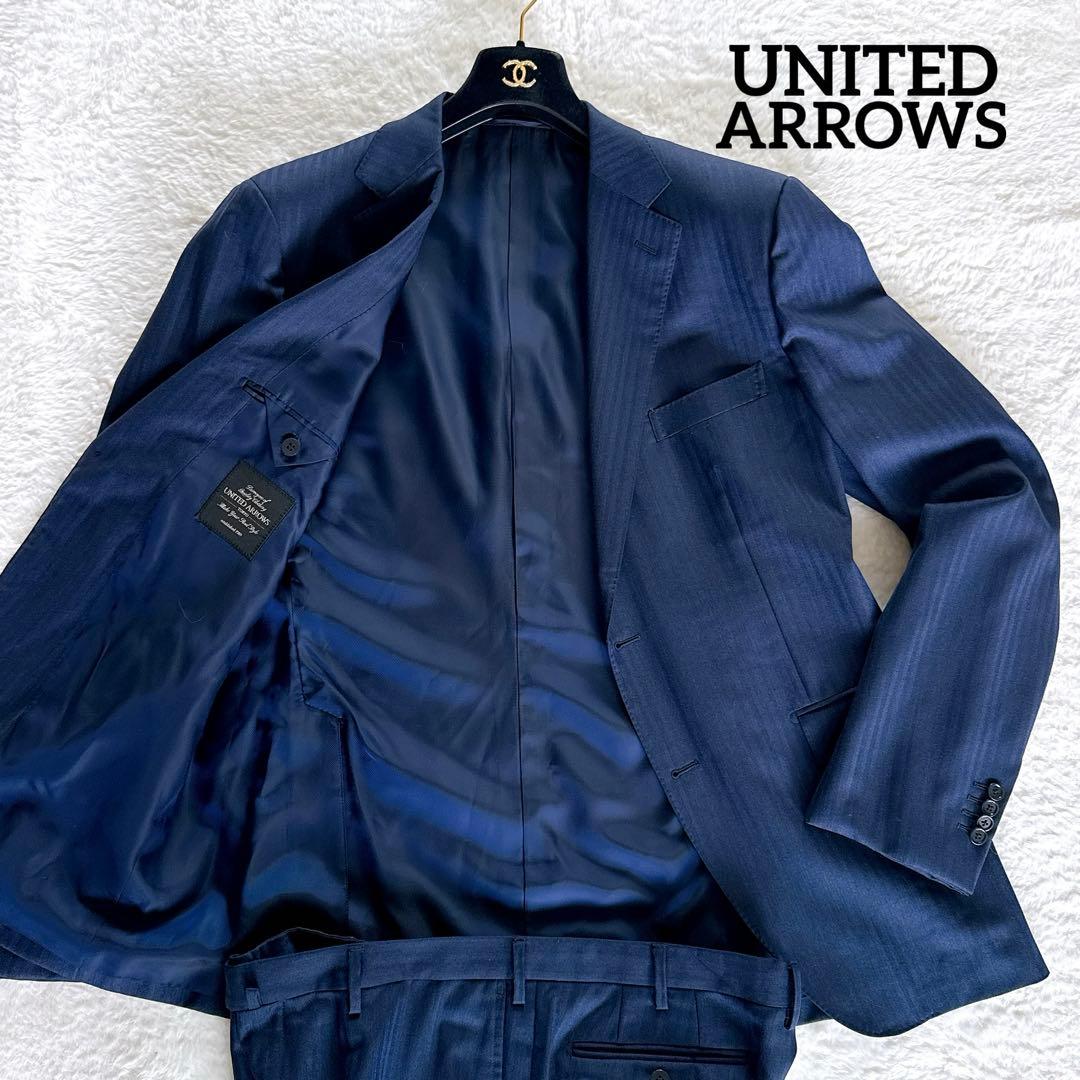 UNITED ARROWS】カノニコ生地スーツSuper 110's ネイビー - メルカリ
