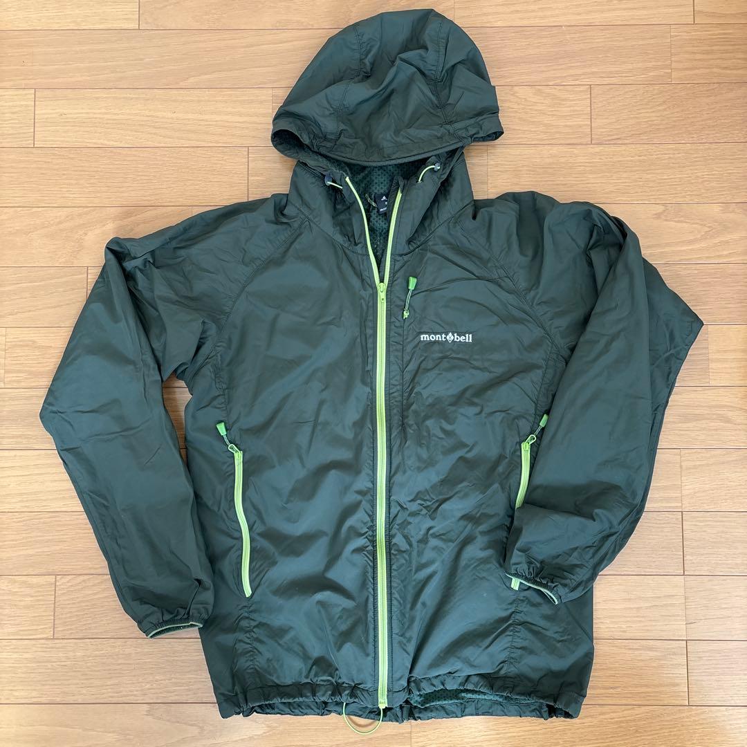 mont-bell フード付きジャケット ダークグリーン - メルカリ