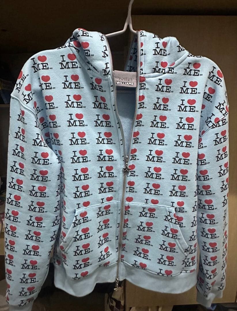 廃盤 Ashley Williams I ♥︎ ME 水色 パーカー - メルカリ