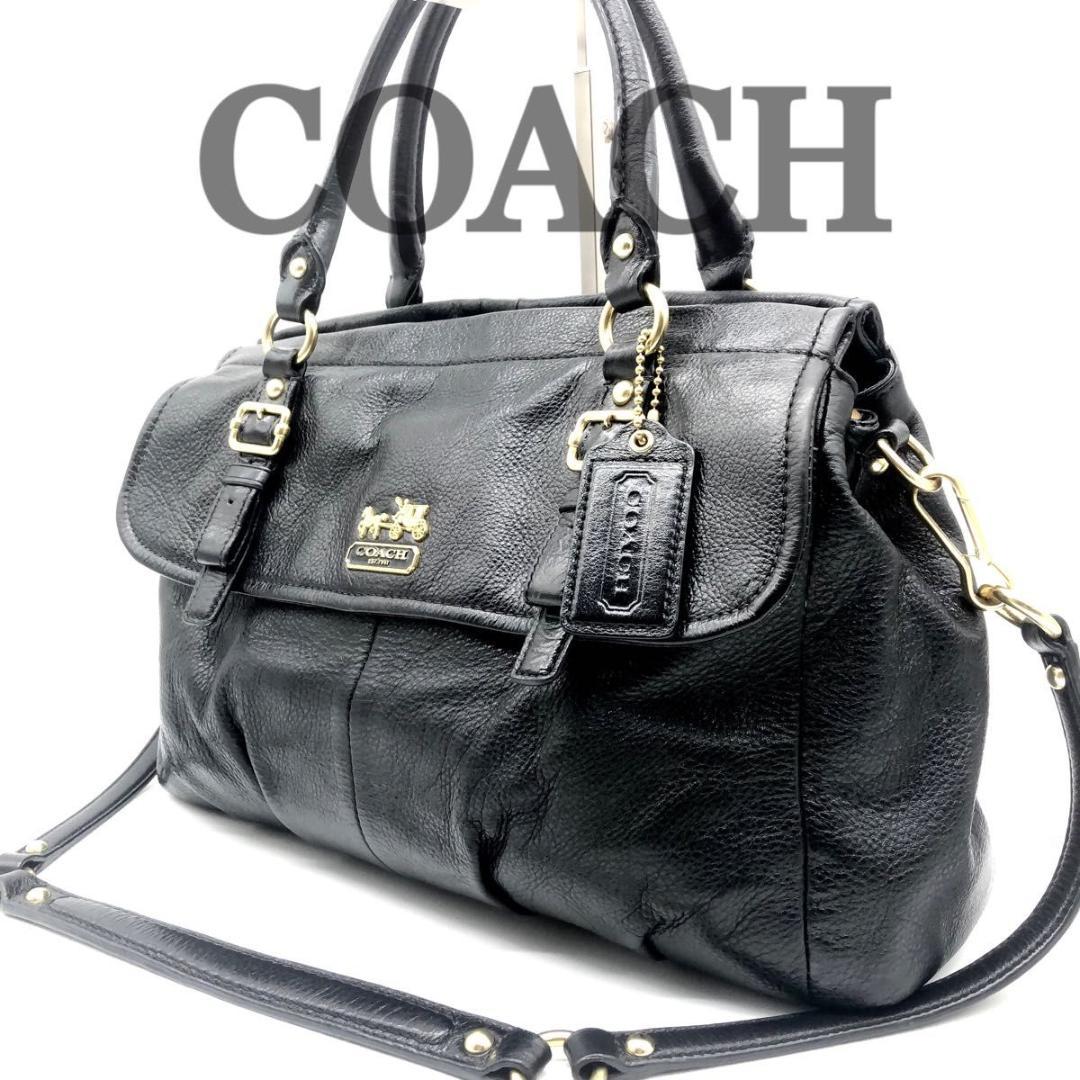 コーチ COACH ショルダーバッグ ハンドバッグ 2way 馬車ロゴ レザー