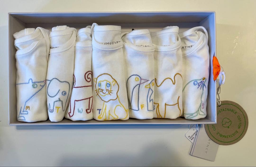 ステラマッカートニー動物刺繍ベビーロンパース7枚セット Stella McCartney（ステラ・マッカートニー） STELLA McCARTNEY KIDS