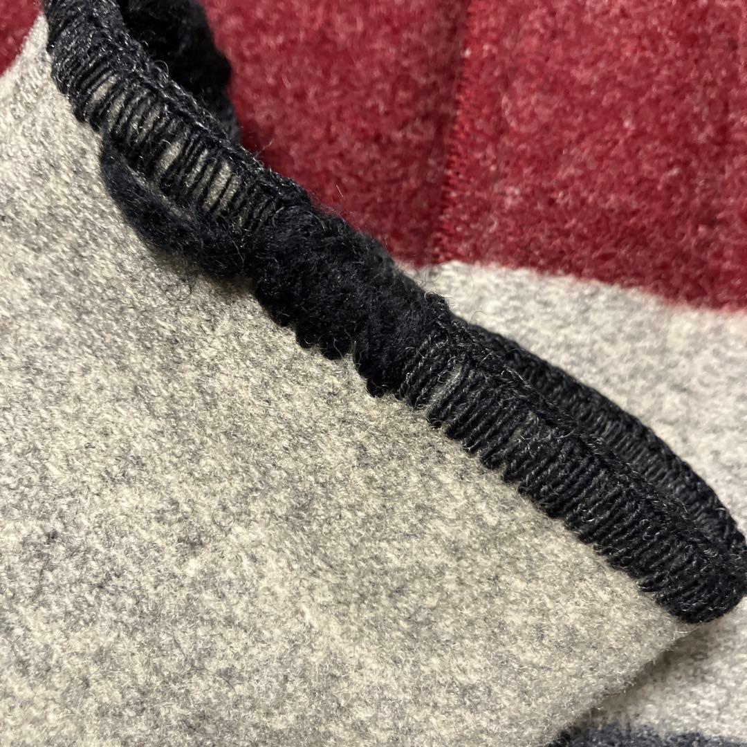 WoolRich ボーダー ウール ブランケットコート パーカー ウールリッチ