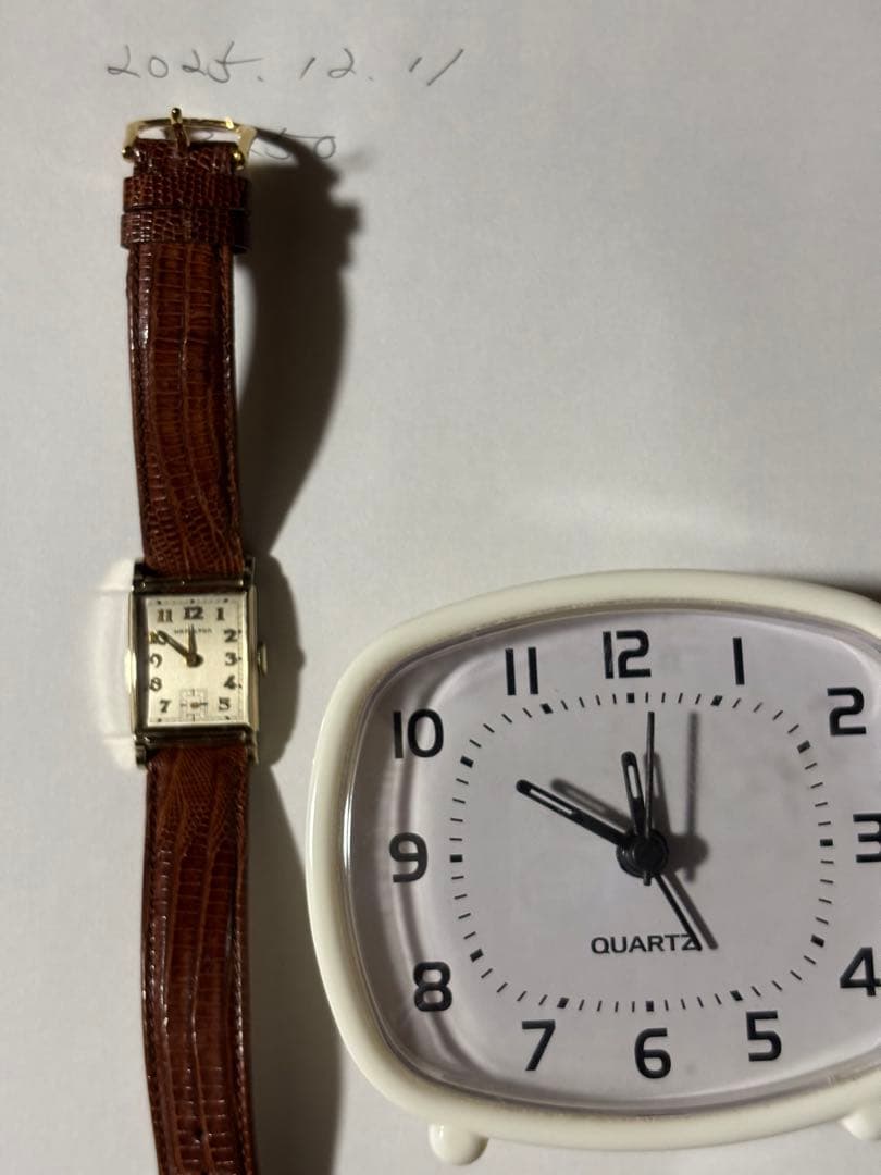 レ*チ様 激安早物勝ハミルトン　希少EATON 手巻植字インデックス18金無垢素