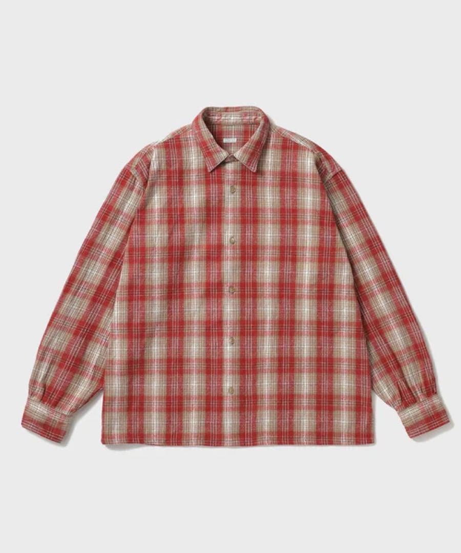 サイズ1】新品 A.PRESSE ネルシャツ シルク レッド - メルカリ