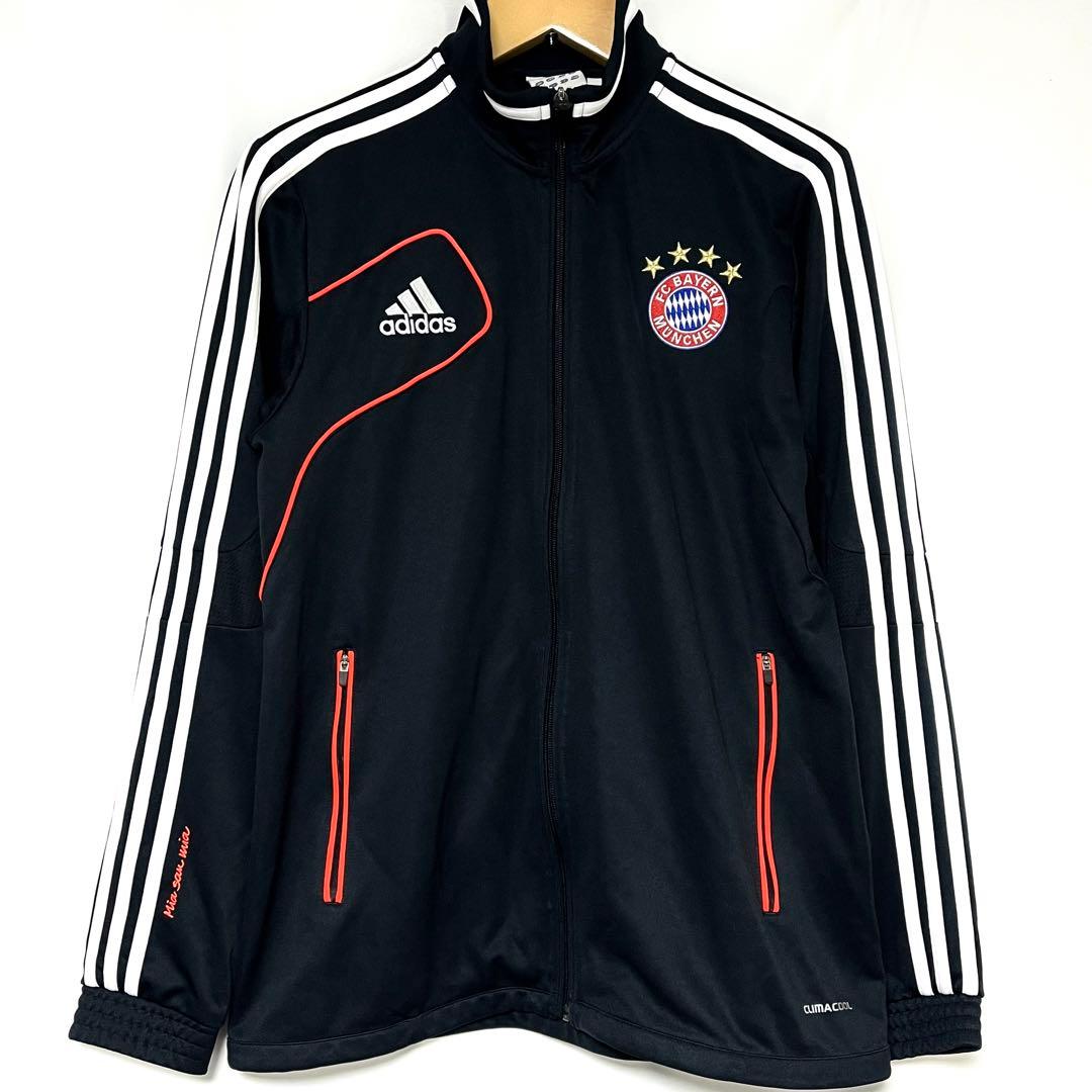 adidas バイエルン ミュンヘン ジャージ 上下セット L ブラック - メルカリ