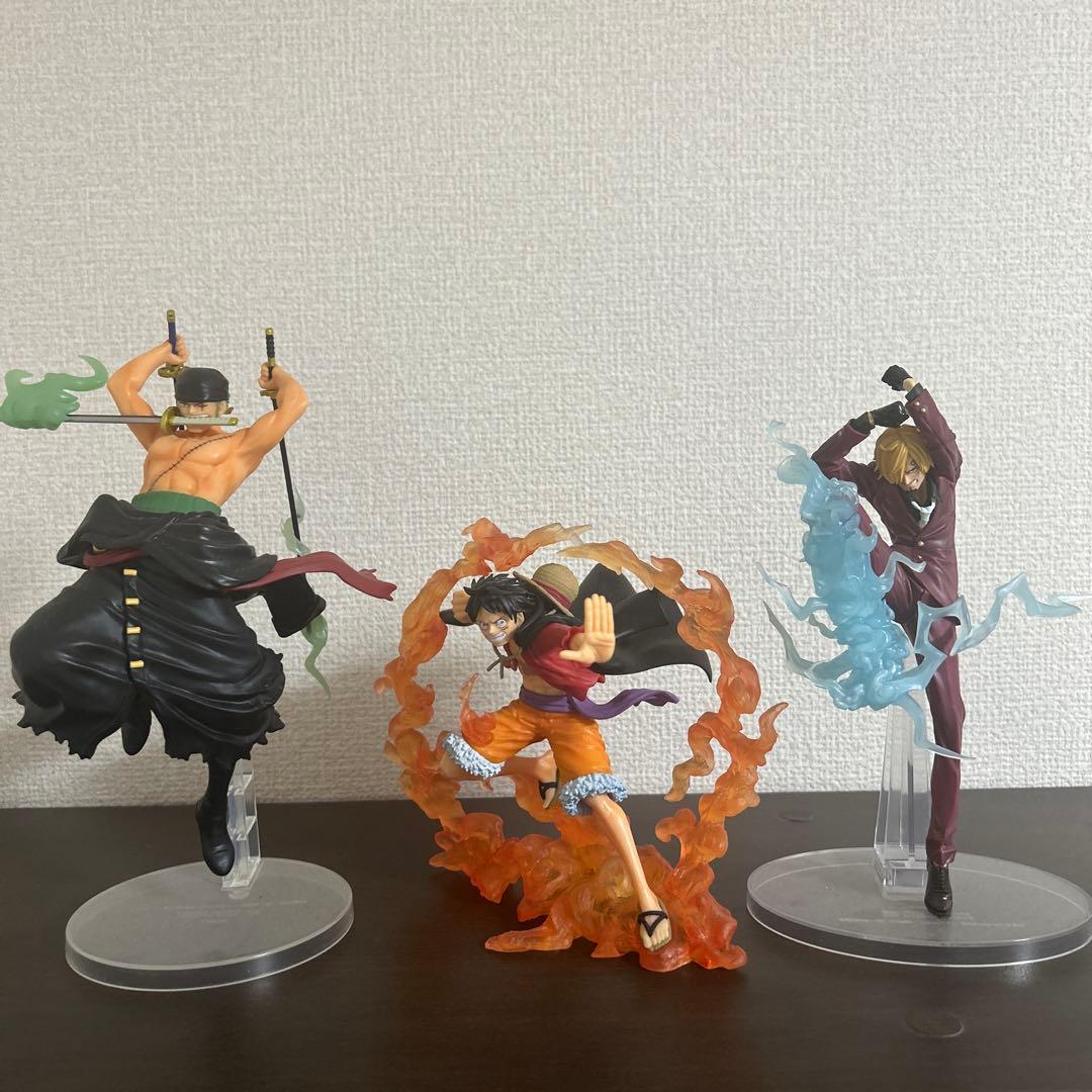 ワンピース フィギュア ルフィ ゾロ サンジ 3体セット - メルカリ