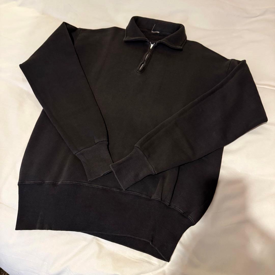 50s 60s ヴィンテージスウェット ハーフジップ スウェット 黒 レア ヴィンテージ スウェット ブラック ハーフジップ 黒 50s 60s
