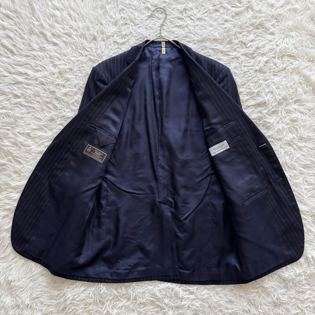 トゥモローランド】スーツ ストライプ NIKKE生地 紺色 48