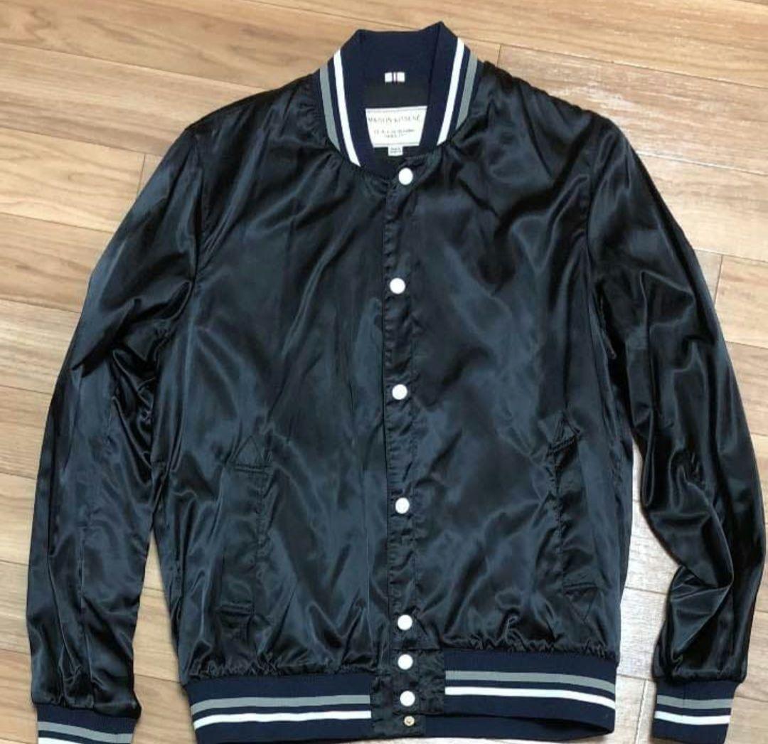 maison kitsune ブルゾン テディジャケット スカジャン 初期 黒 - メルカリ