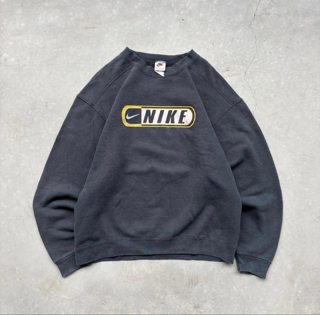 90s USA製 NIKE センターロゴ スウェット フェード 短丈 BOX - メルカリ