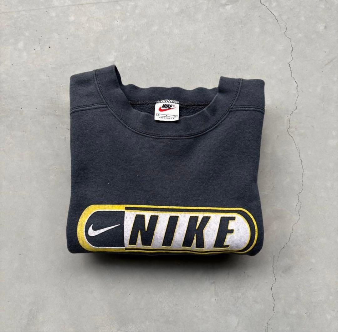 90s USA製 NIKE センターロゴ スウェット フェード 短丈 BOX - メルカリ