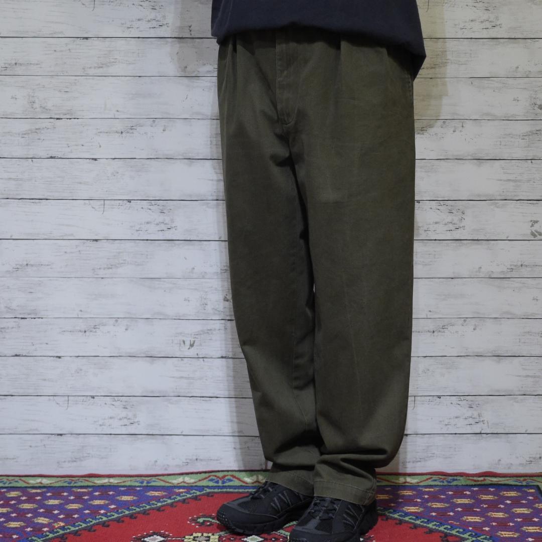 ポロラルフローレン W36 ツータック チノパン カーキ ANDREW PANT