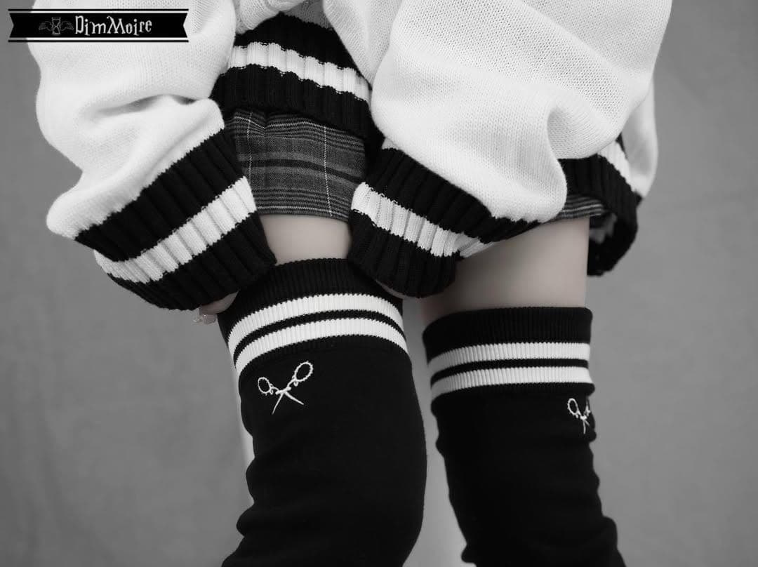 最終値下げ 新品未使用 dimmoire 学園ニーハイウォーマー ブラック