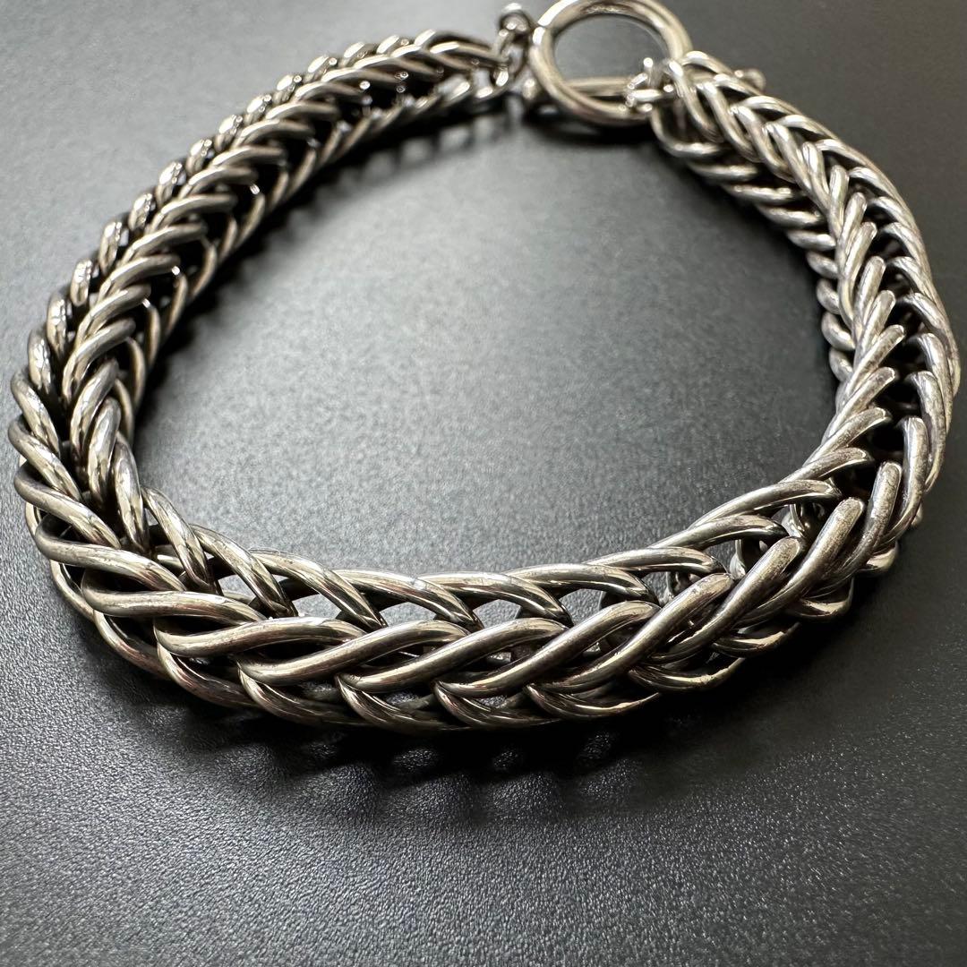 美品】Steve arviso ダブルマネーチェーンブレスレット 8mm厚 - メルカリ