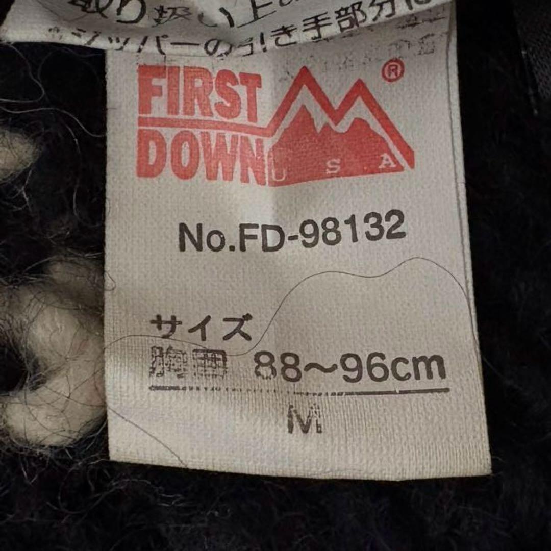 ☆希少☆ FIRST DOWN カウチンニット ジップアップ 黒 カウボーイ柄