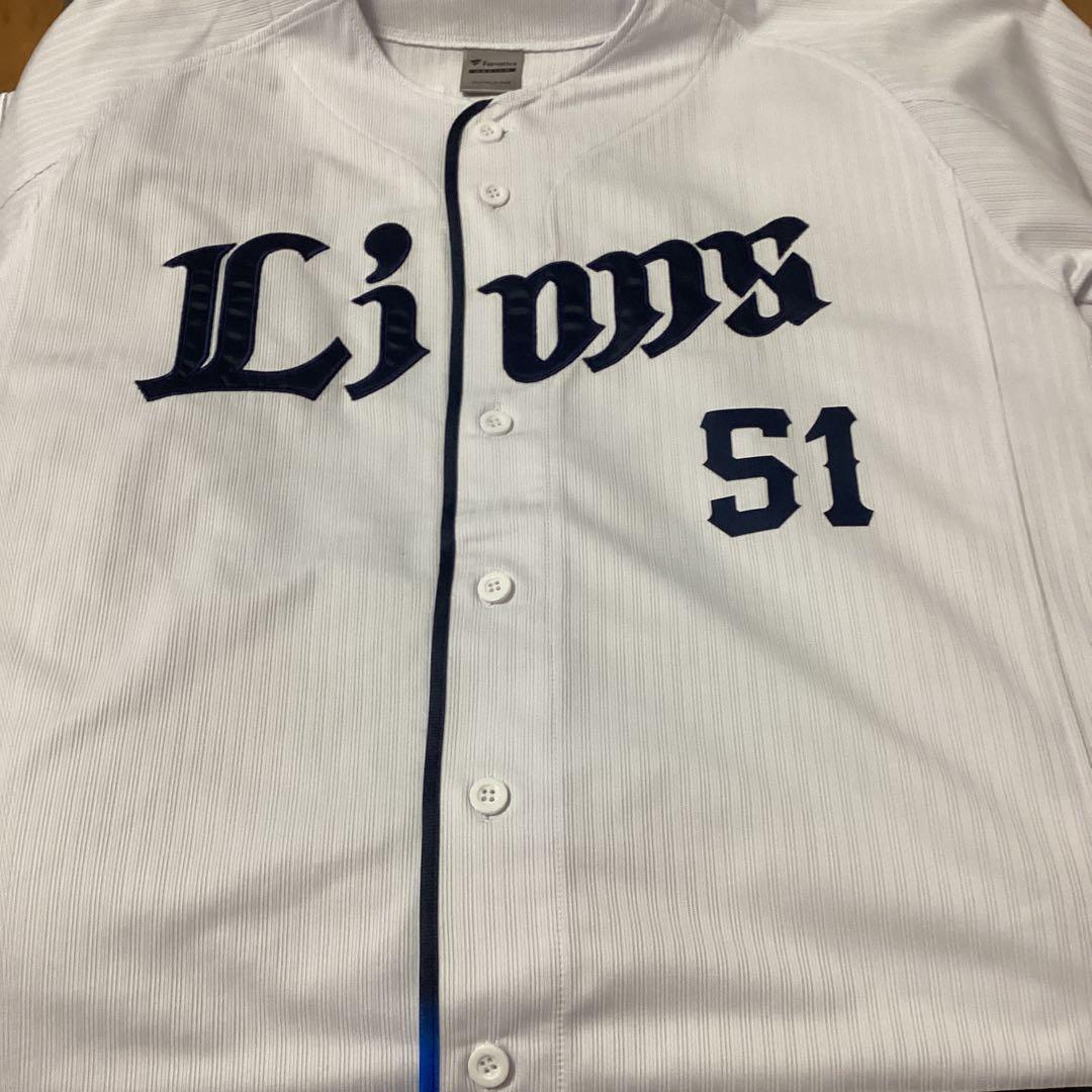 Mサイズ】西武ライオンズ西川愛也選手ユニフォーム - メルカリ