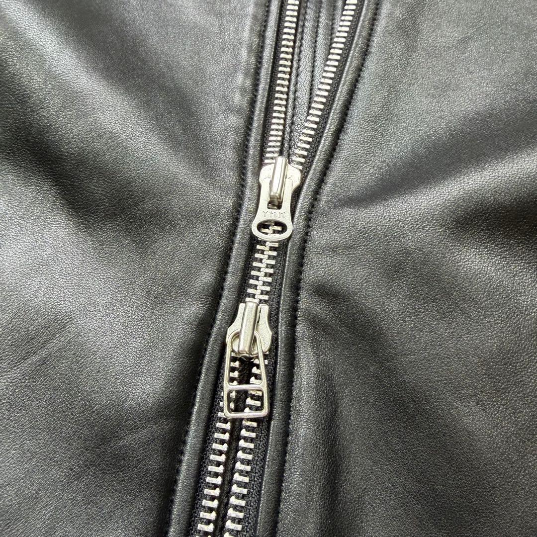 極美品 SHIPS シップス ラムレザー 羊革 シングルライダーズ M