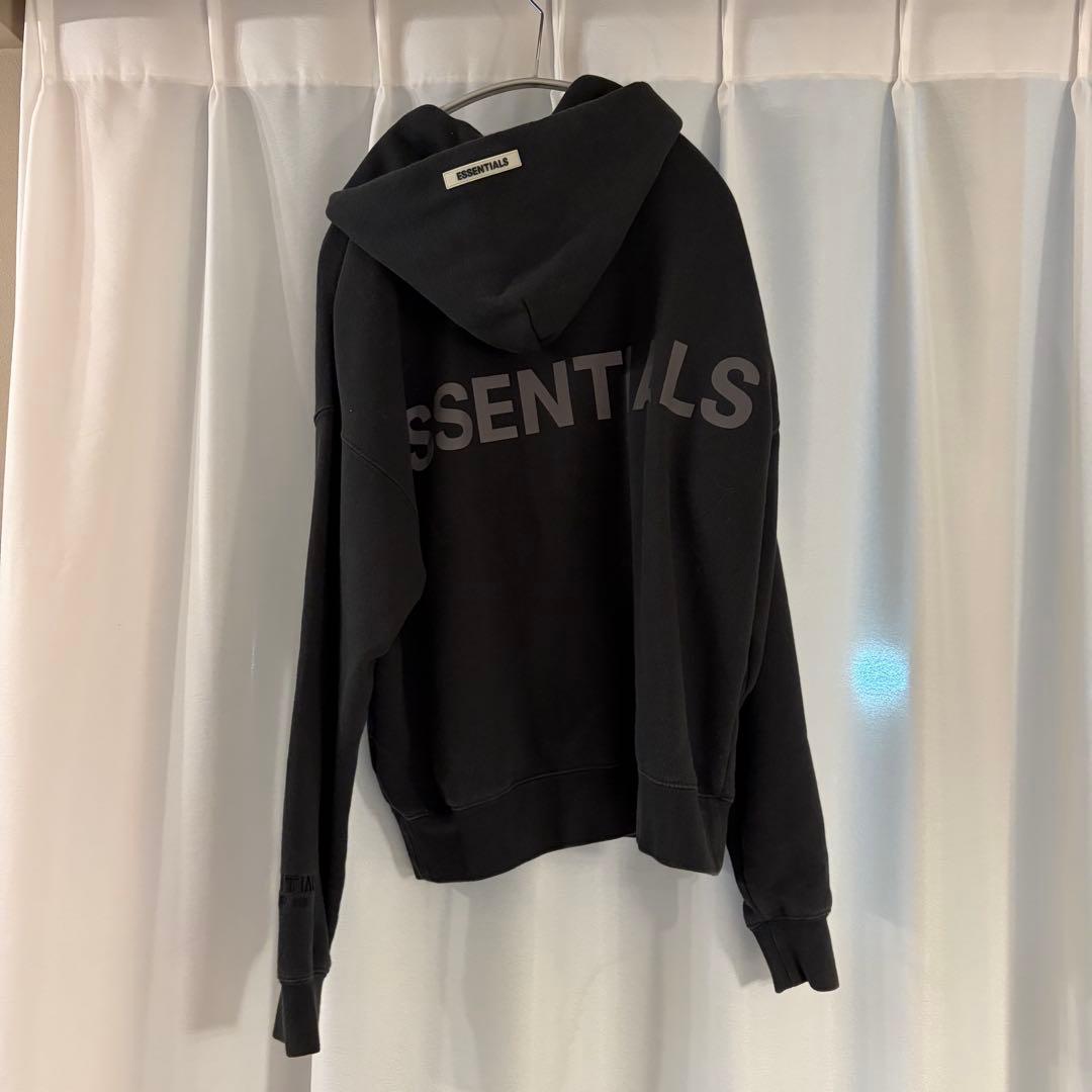ESSENTIALS ブラック パーカー XS - メルカリ