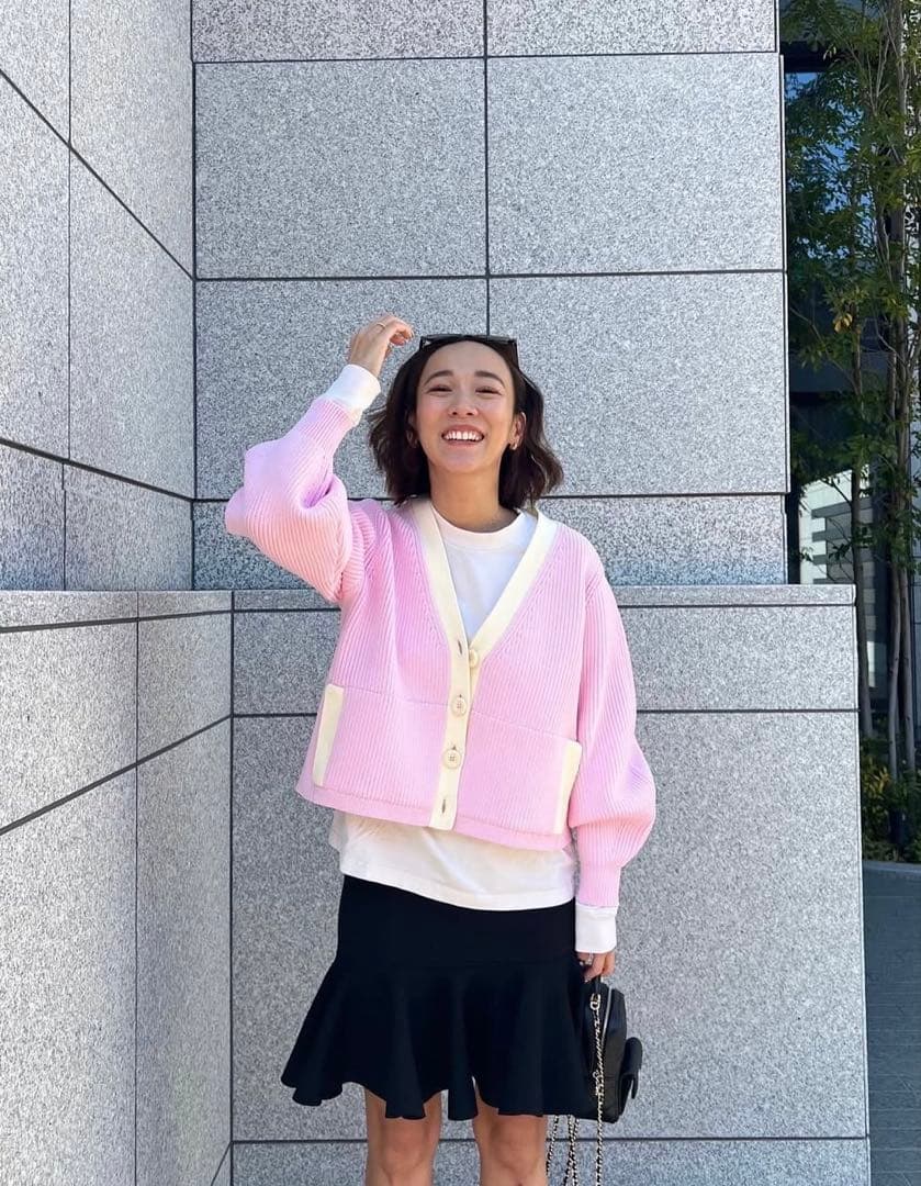 【ほぼ新品】ロージーモンスター　カーディガン　ピンク ほぼ新品】ロージーモンスター カーディガン ピンク