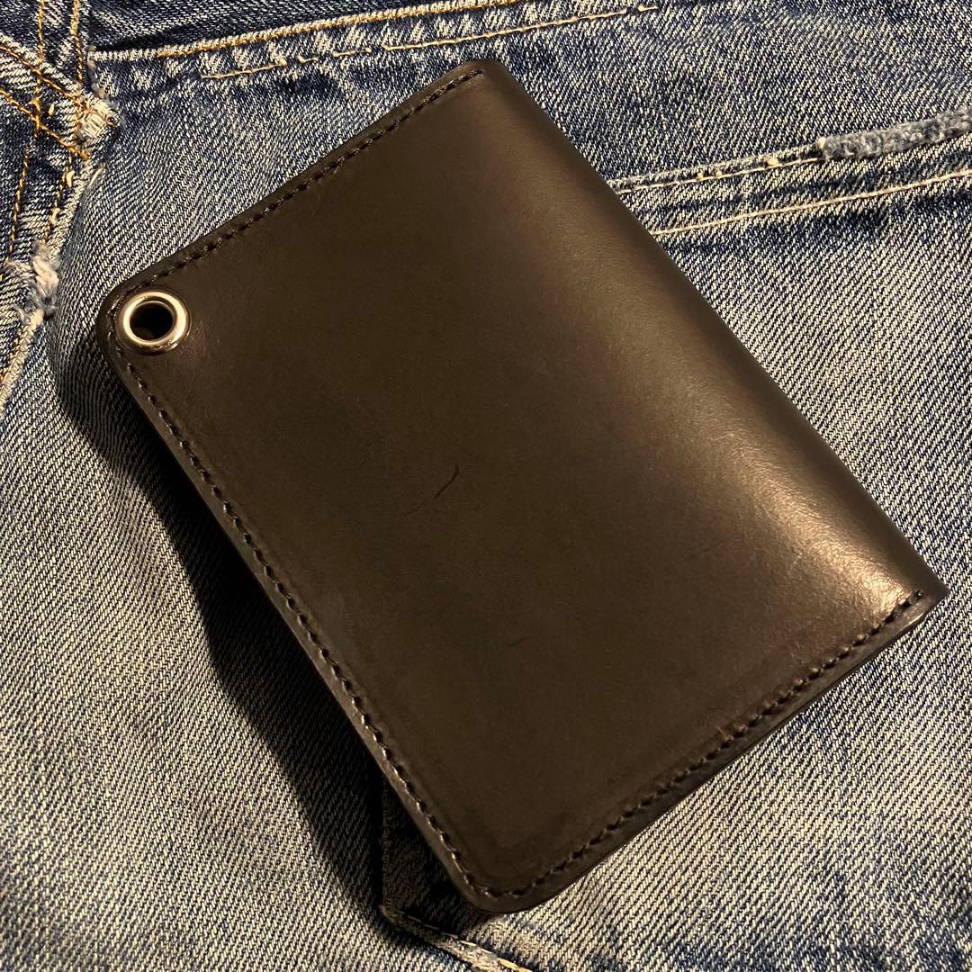 お札が折れない！ミドルトラッカーウォレット 3層 シルバー925 アポロ