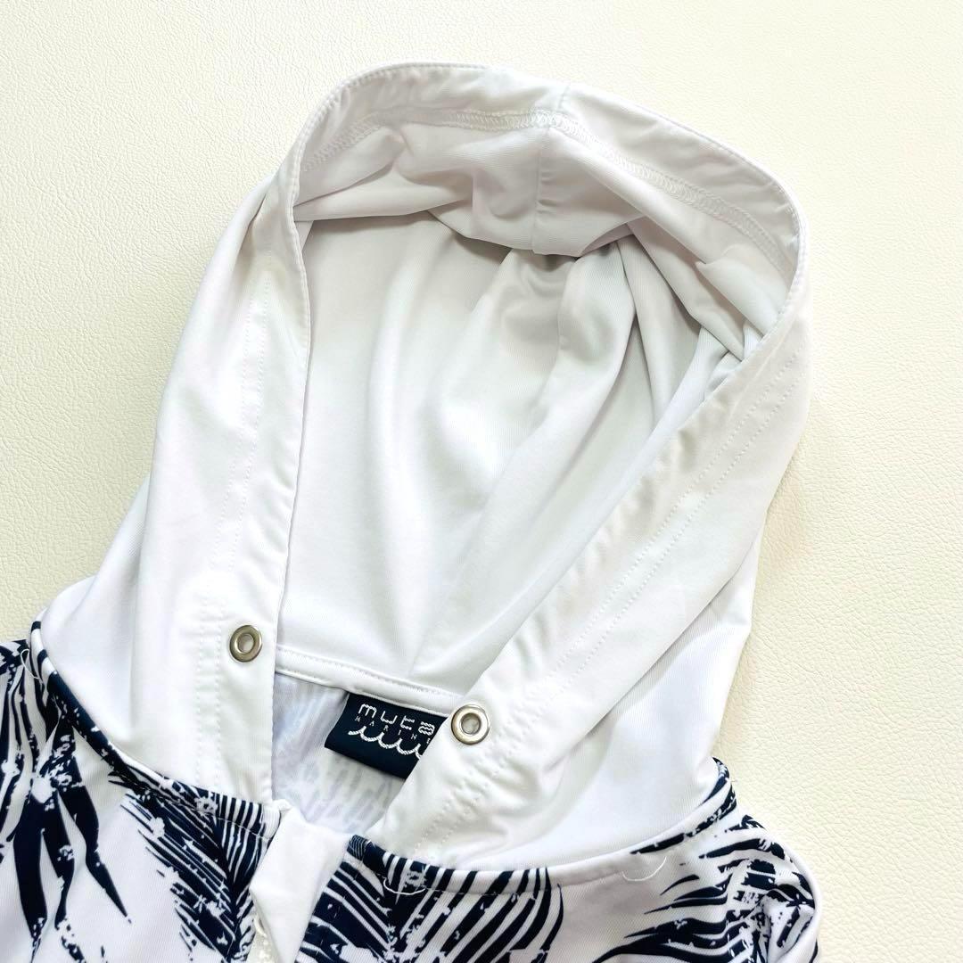 6163 6164【美品】ムータマリン 上下セット ボタニカル リーフ