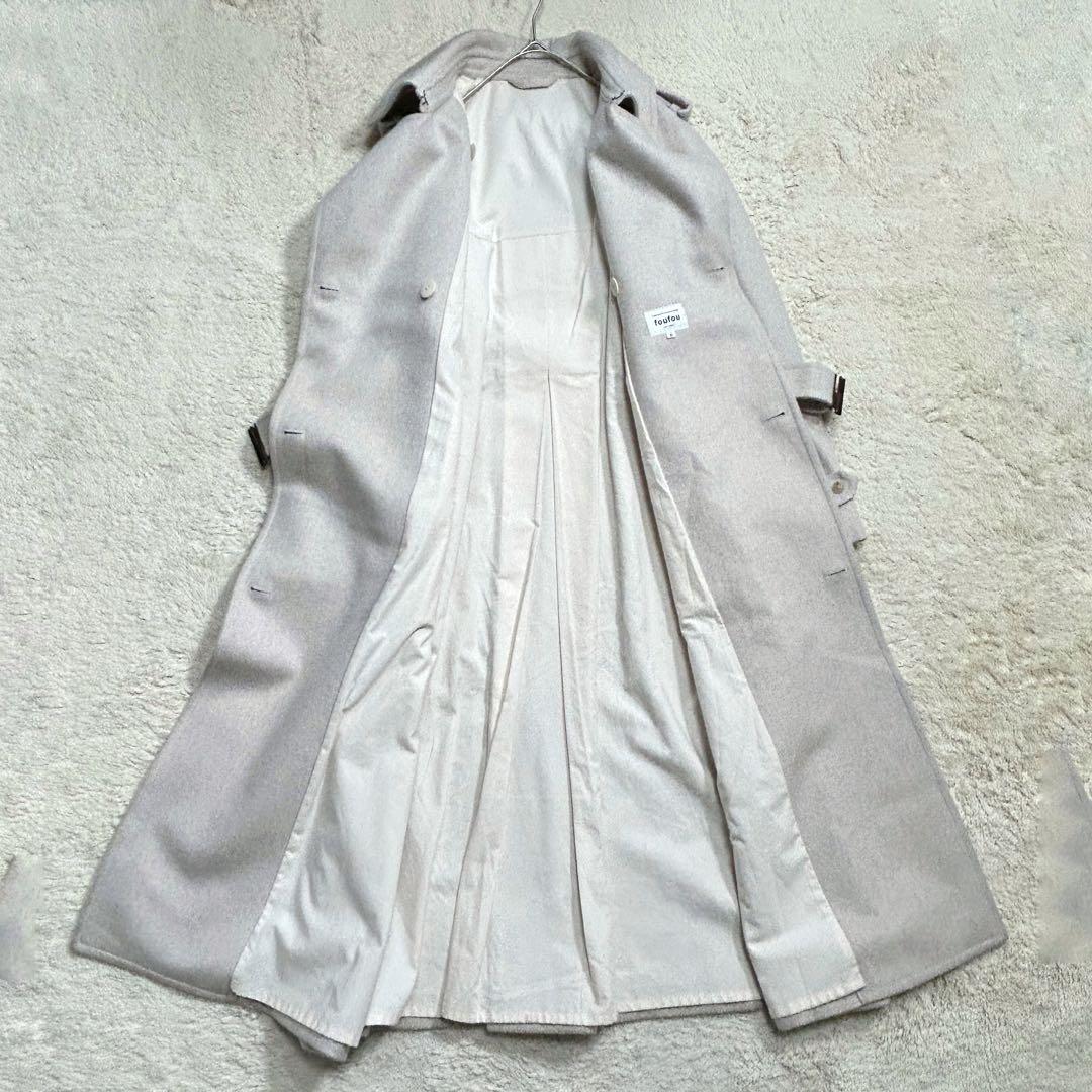 foufou フーフー ウールトレンチコート Rafine ライトグレー 0 - メルカリ