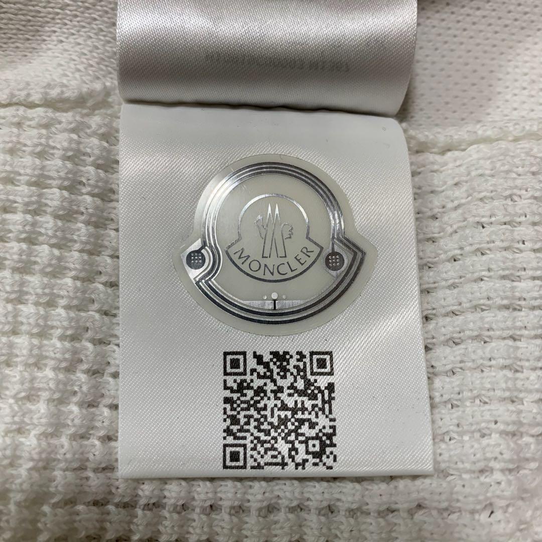 美品タグ付〕モンクレール セーター ニット ホワイト M 国内正規品