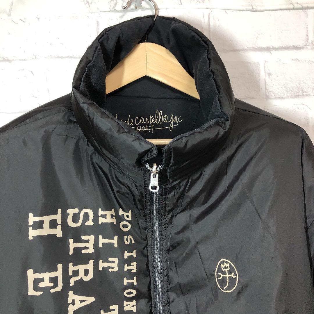 40】CASTELBAJAC カステルバジャック ニット切り替え 中綿ジャケット