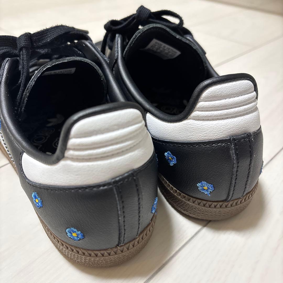 adidas SAMBA OG 花柄ブラック 24.5cm