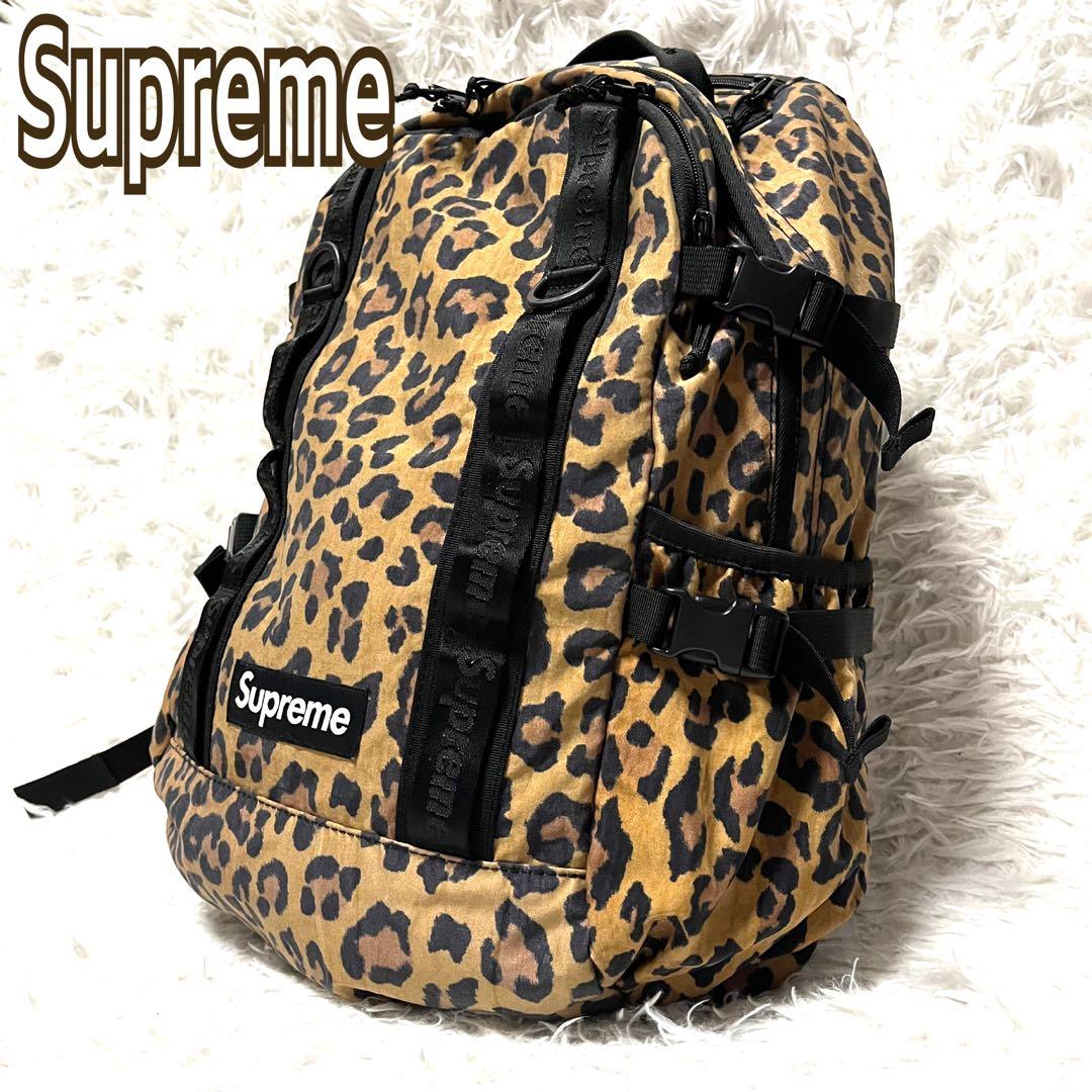 シュプリーム リュック バッグパック レオパード ボックスロゴ ヒョウ