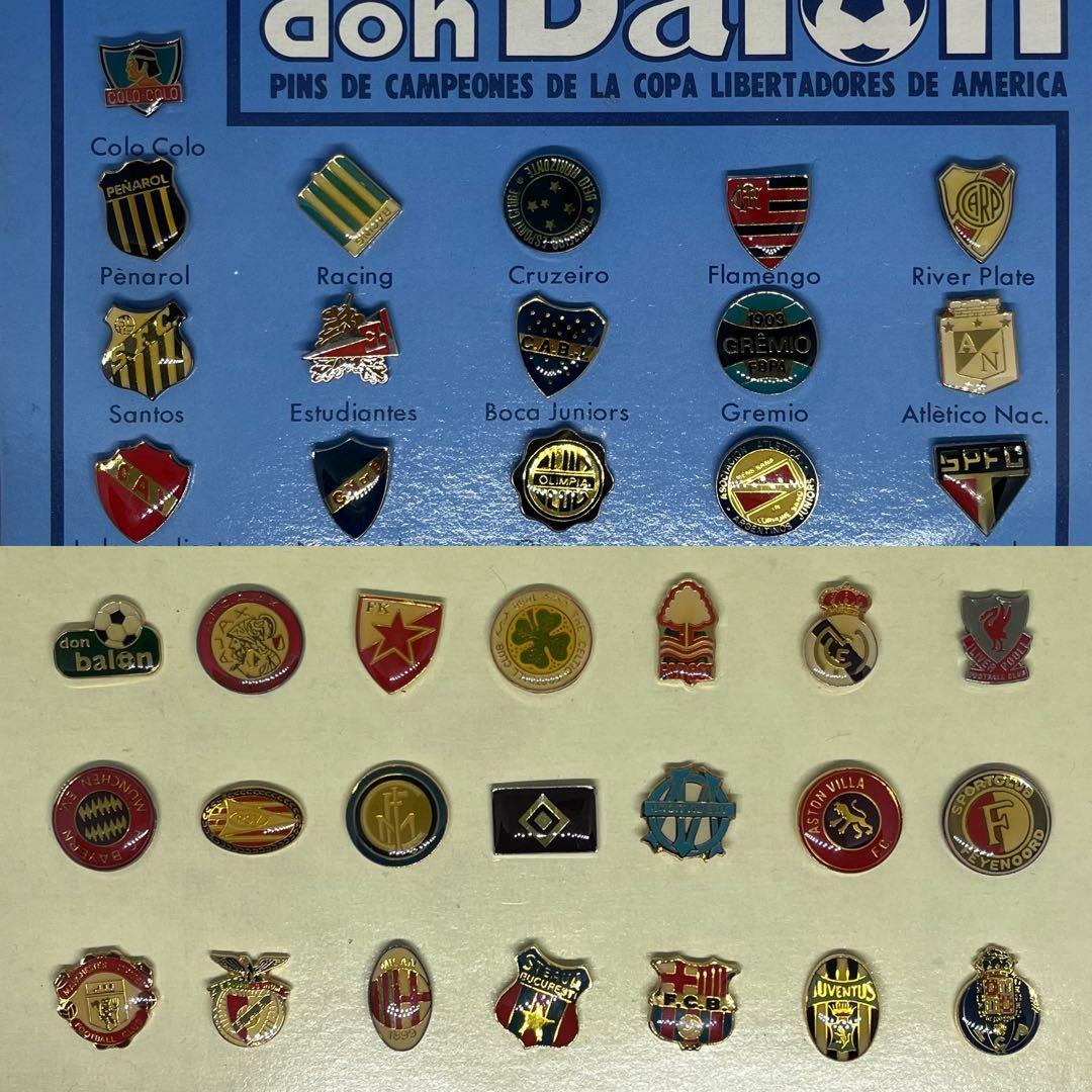 【don balon】サッカー　ピンバッチ　37個セット　南米&欧州 don balon】サッカー ピンバッチ 37個セット 南米&欧州