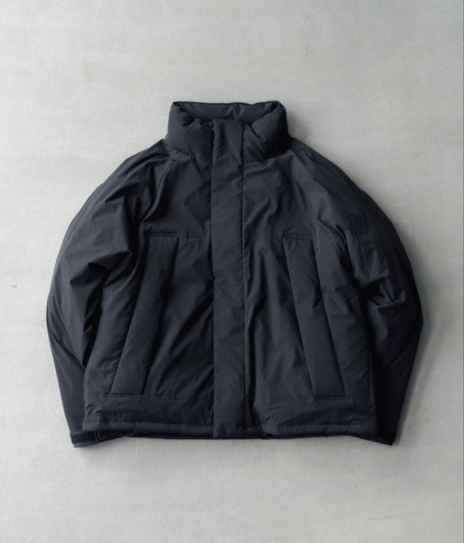 美品 SINSS ショートパフジャケット チャコール S SINSS ダウンジャケット ダウン Short puff jacket / ショートパフ