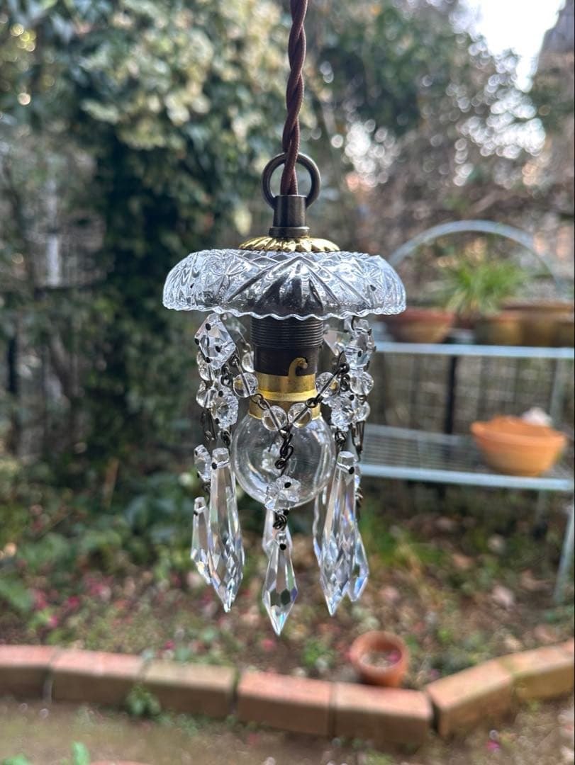 フランス アンティーク スノーフレークとアイシクルドロップの冬ミニ