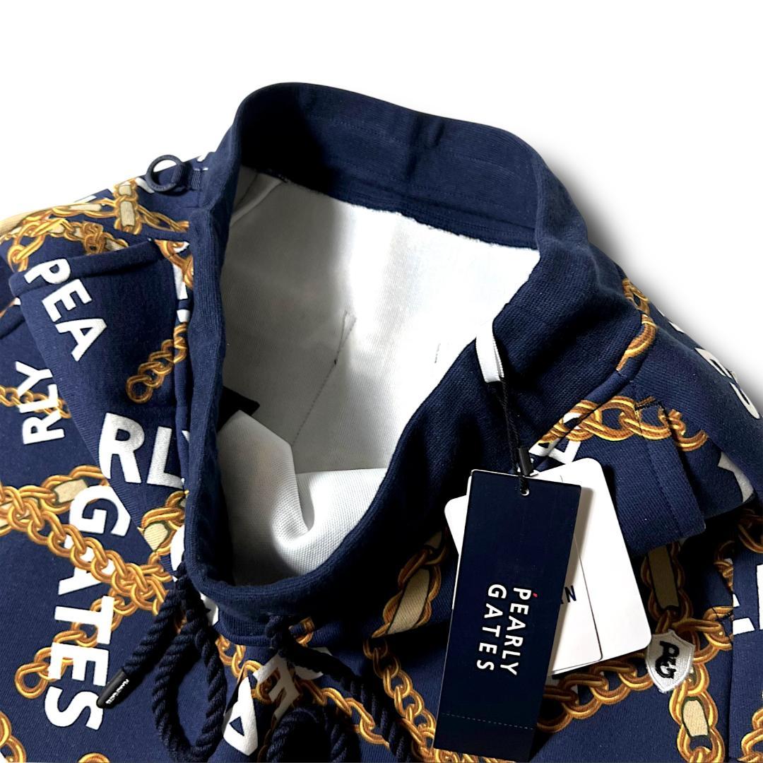 定価63, 0 パーリーゲイツ チェーンロゴ柄 セットアップ 上下セット